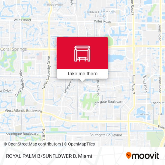 Royal Palm Boulevard / Sunflower Drive map