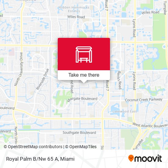 Royal Palm B/Nw 65 A map