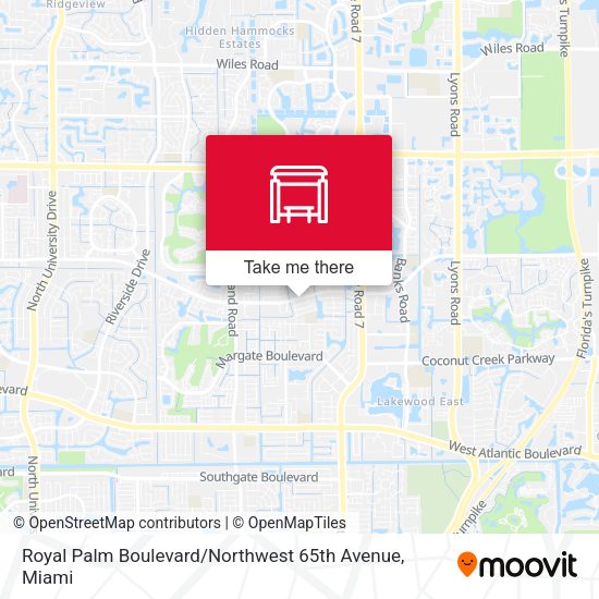 Royal Palm Boulevard / Northwest 65th Avenue map