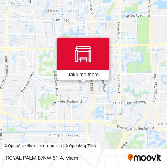 Mapa de ROYAL PALM B/NW 61 A