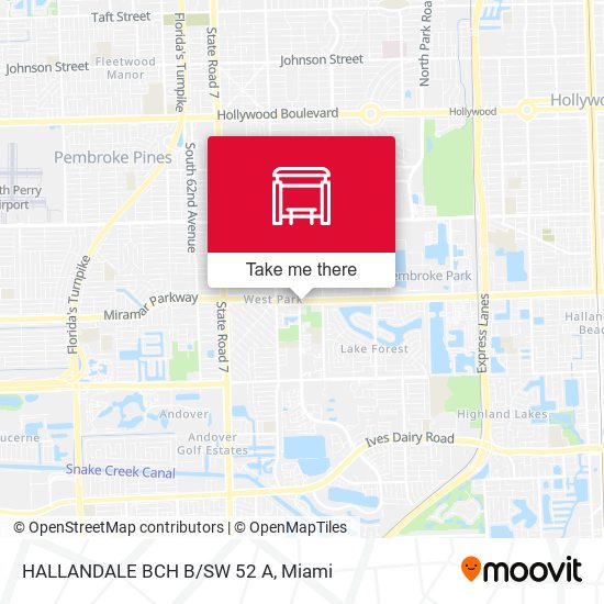 Mapa de HALLANDALE BCH B/SW 52 A