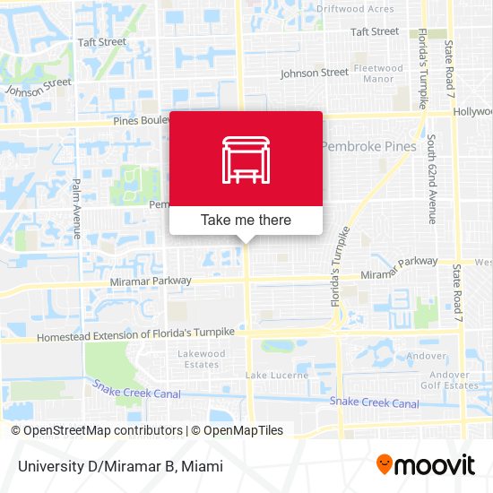 University D/Miramar B map