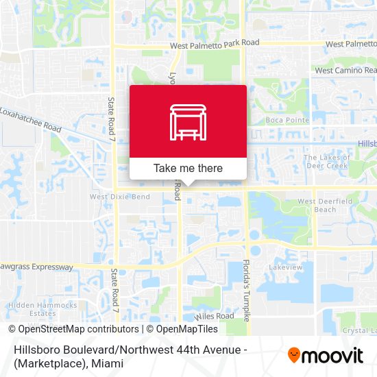 Hillsboro Boulevard / Northwest 44th Avenue - (Marketplace) map