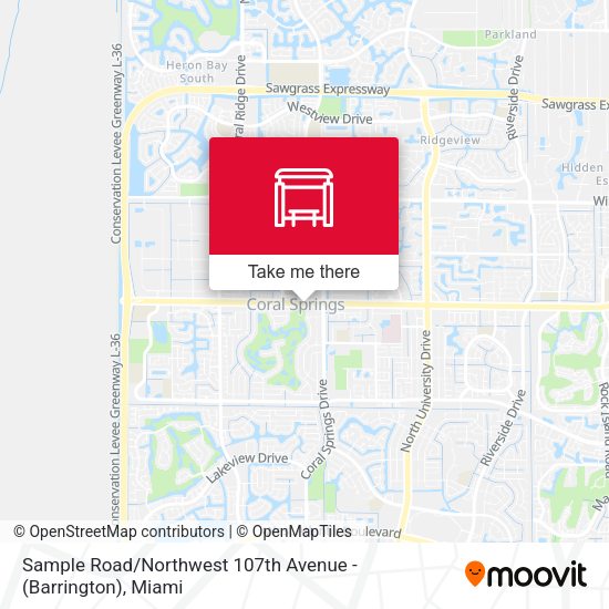 Sample Road / Northwest 107th Avenue - (Barrington) map
