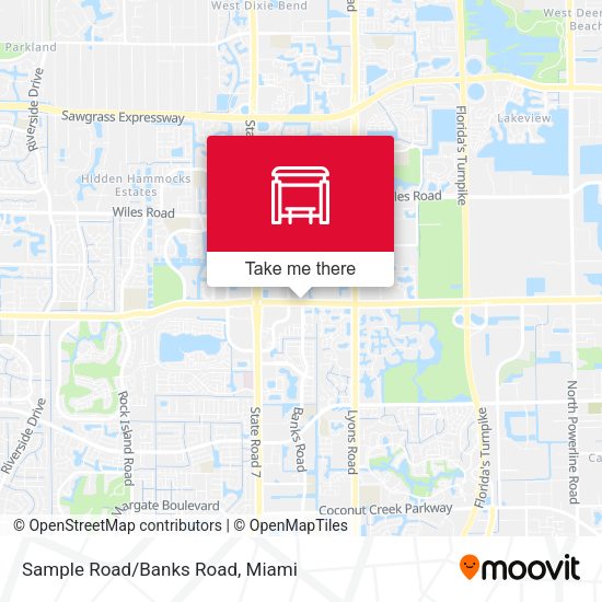 Sample Rd/Banks Rd map