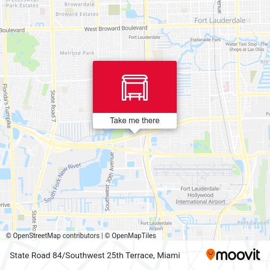 Mapa de State Road 84 / Southwest 25th Terrace