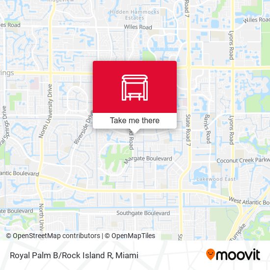 Royal Palm B/Rock Island R map