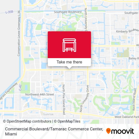 Commercial Boulevard / Tamarac Commerce Center map