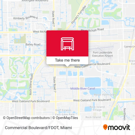 Commercial Boulevard/FDOT map