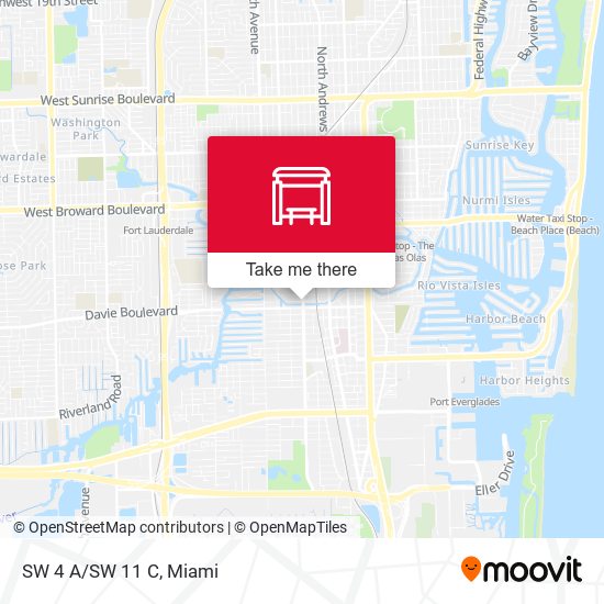 Southwest 4th Avenue / Southwest 11th Court map