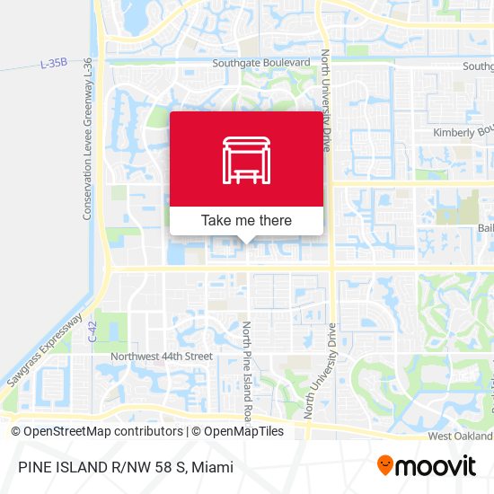 Mapa de Pine Island R/Nw 58 S