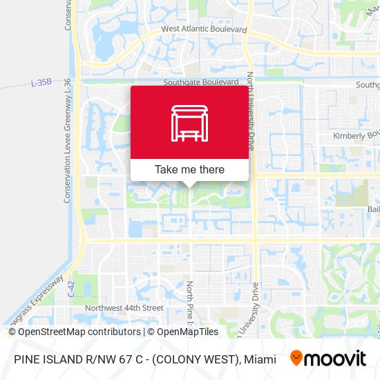 Mapa de Pine Island R / Nw 67 C - (Colony West)