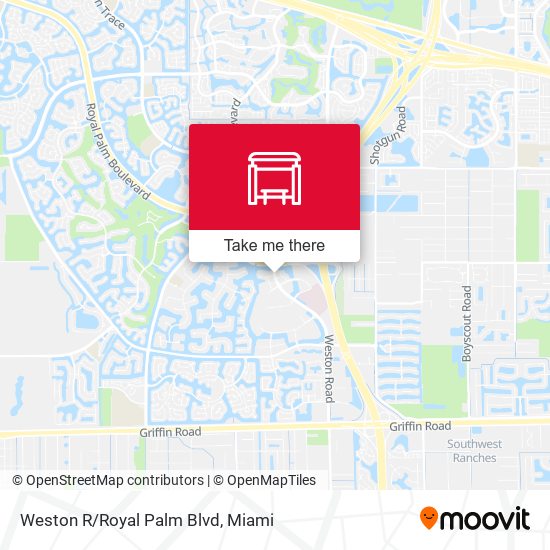 Mapa de Weston R/Royal Palm Blvd