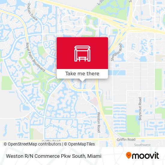Mapa de Weston R/N Commerce Pkw South