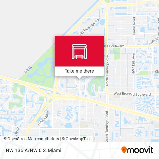 NW 136 A/Nw 6 S map