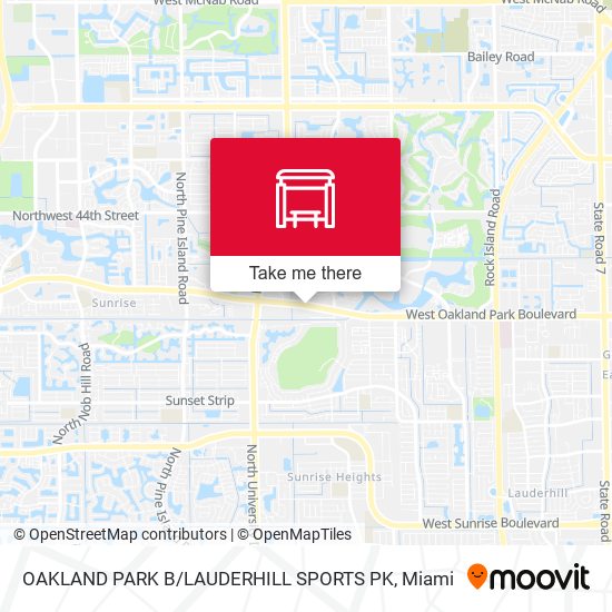 Mapa de Oakland Park B / Lauderhill Sports Pk