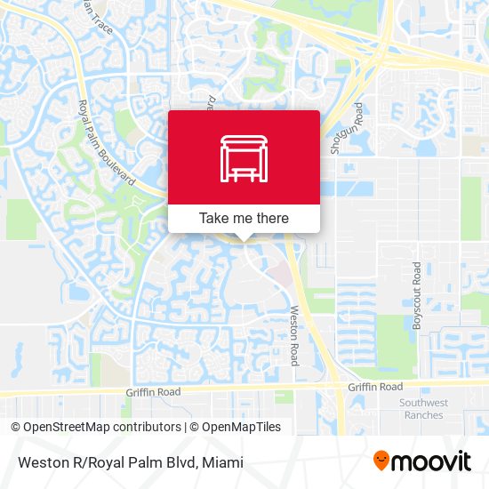 Mapa de Weston R/Royal Palm Blvd