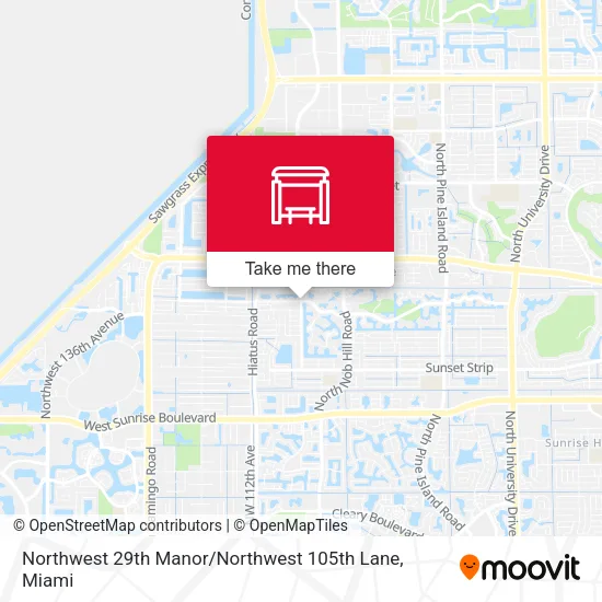 Northwest 29th Manor / Northwest 105th Lane map