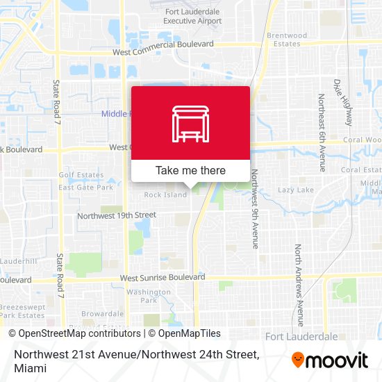 Northwest 21st Avenue / Northwest 24th Street map