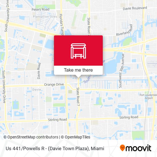 Us 441 / Powells R - (Davie Town Plaza) map