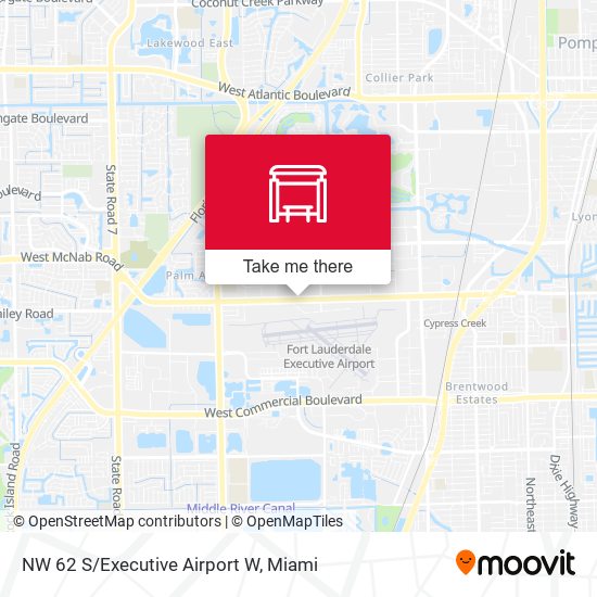 NW 62 S/Executive Airport W map