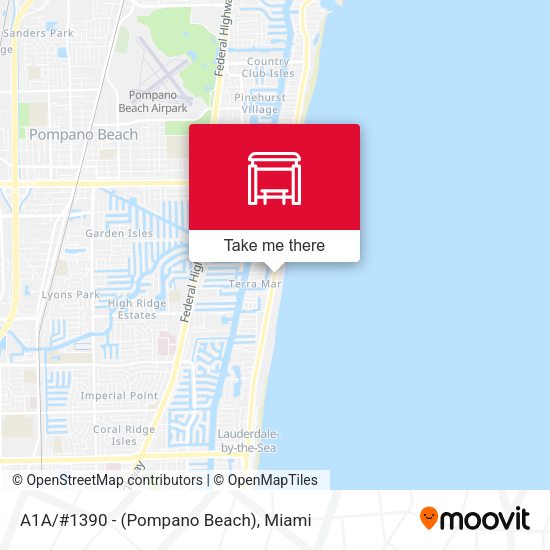 Mapa de A1a/#1390 - (Pompano Beach)