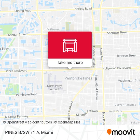 Pines Boulevard / Southwest 71st Avenue map