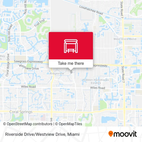 Mapa de Riverside Drive/Westview Drive
