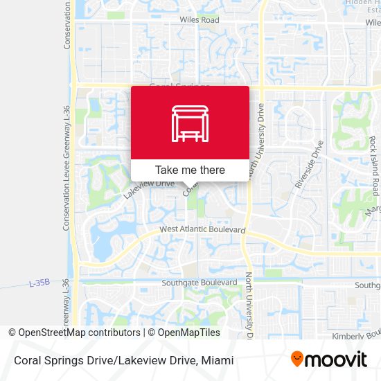Coral Springs Drive / Lakeview Drive map