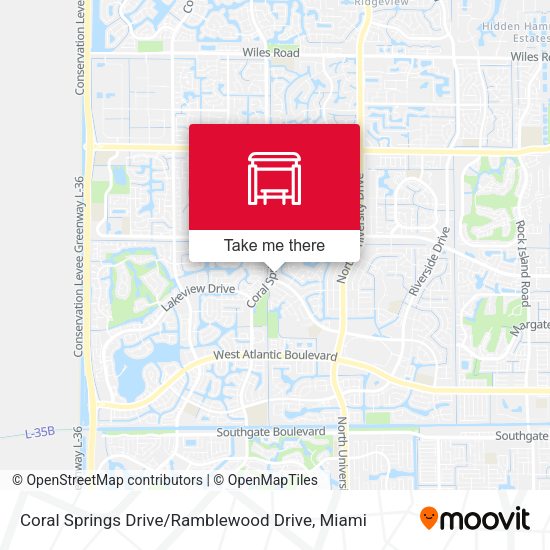 Mapa de Coral Springs Drive / Ramblewood Drive