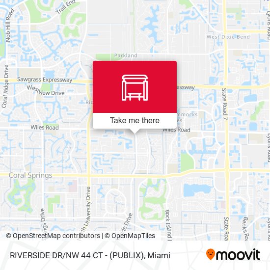 Mapa de Riverside Dr / Nw 44 Ct - (Publix)