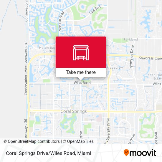 Mapa de Coral Springs Drive/Wiles Road