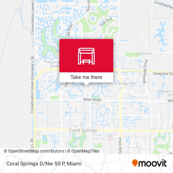 Coral Springs D/Nw 50 P map