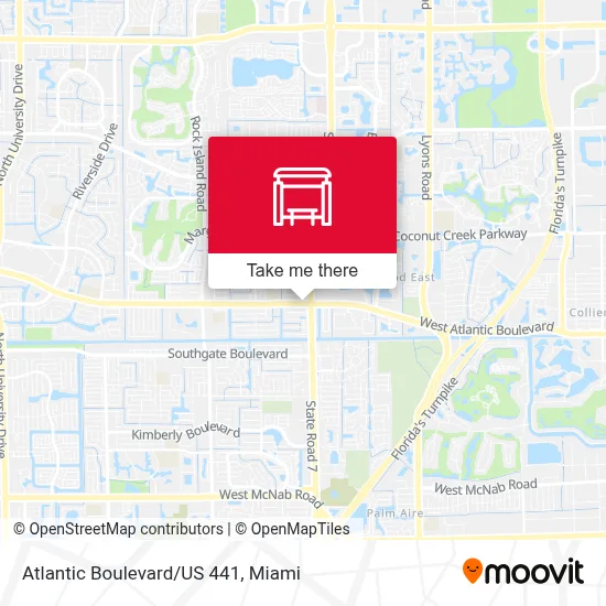 Atlantic Boulevard/US 441 map