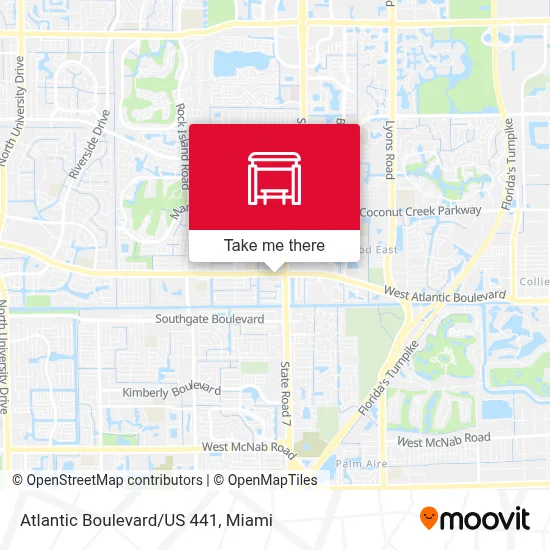 Atlantic Boulevard/US 441 map