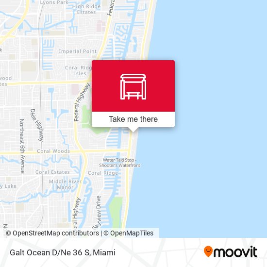 Galt Ocean Drive / Northeast 36th Street map