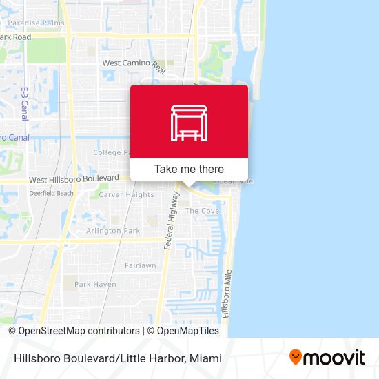 Mapa de Hillsboro Boulevard / Little Harbor