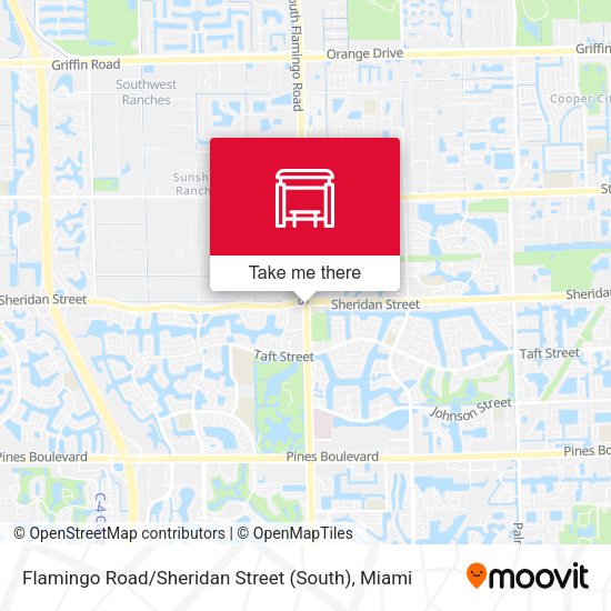 Mapa de Flamingo Road / Sheridan Street (South)