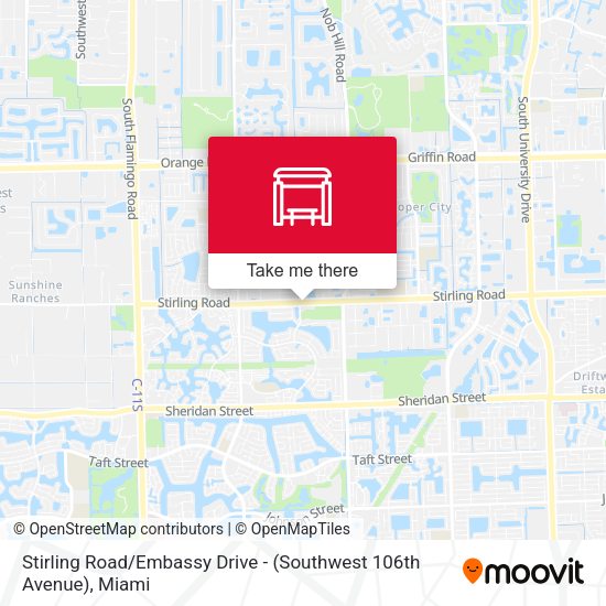Stirling Road / Embassy Drive - (Southwest 106th Avenue) map