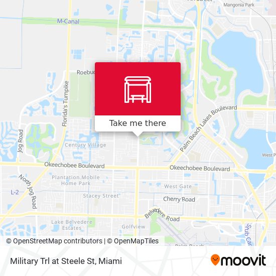 Military Trl at Steele St map