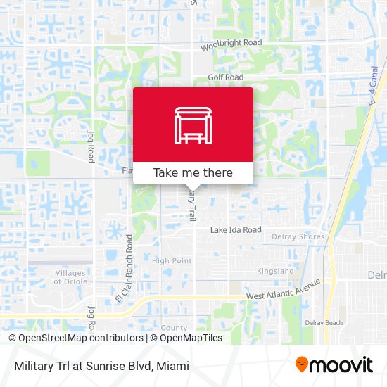 Military Trl at  Sunrise Blvd map