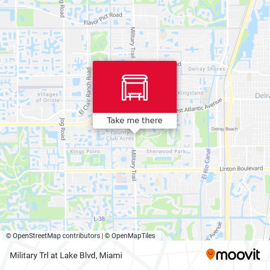Military Trl at Lake Blvd map