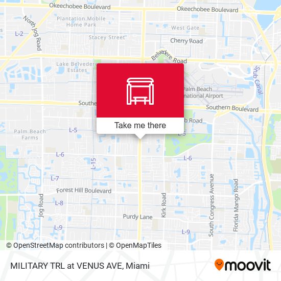 Mapa de MILITARY TRL at VENUS AVE