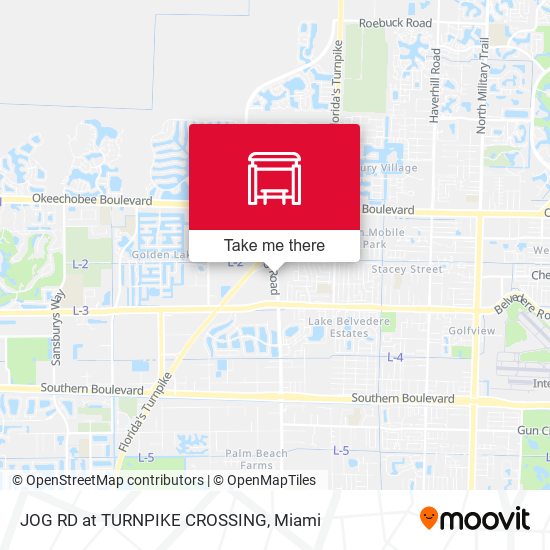 Jog Rd at Turnpike Crossing map