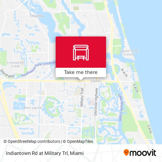 Indiantown Rd at Military Trl map