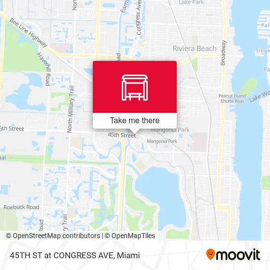 45TH ST at CONGRESS AVE map