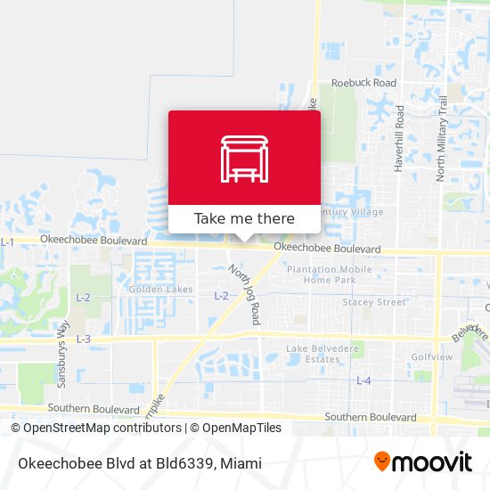 Okeechobee Blvd at Bld6339 map