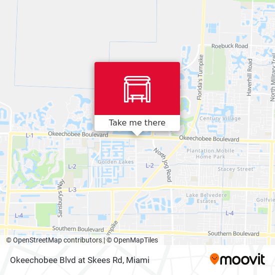 Mapa de Okeechobee Blvd at Skees Rd