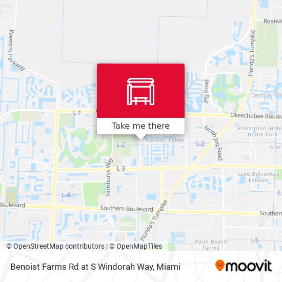 Benoist Farms Rd at  S Windorah Way map