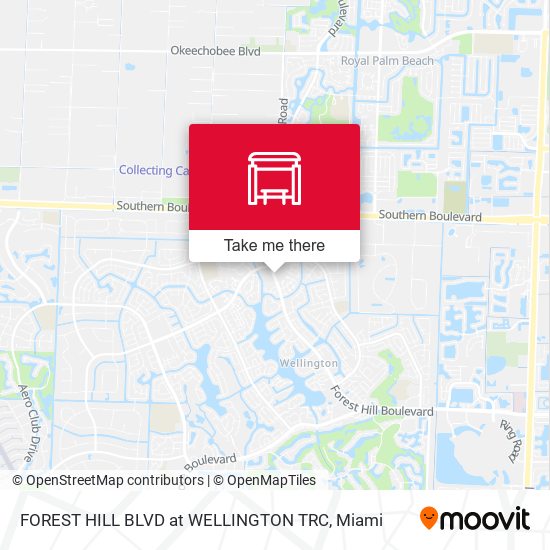 Mapa de FOREST HILL BLVD at WELLINGTON TRC